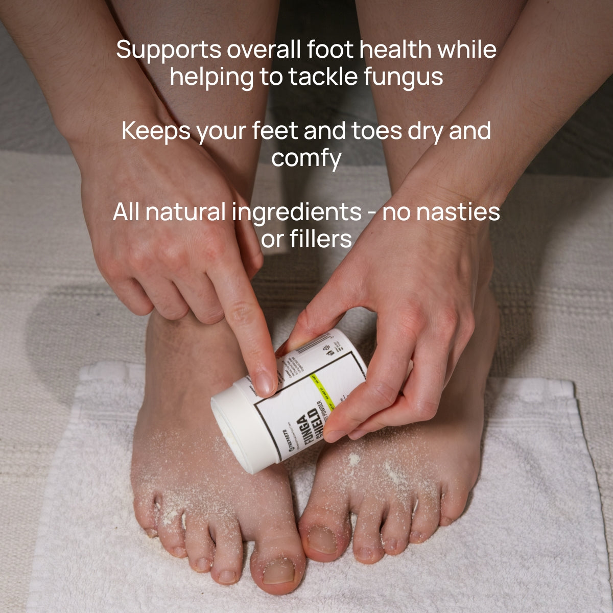 All natural antifungal athlete's foot powder